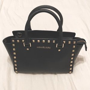 Michael Kors Selma Studded Leather Bag